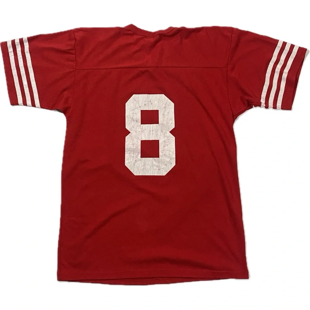 Vintage San Francisco 49ers Steve Young Wilson Jersey T-Shirt Size Medium NFL - Picture 2 of 9